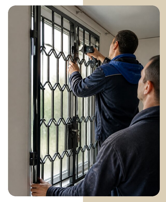 Установка распашных решеток в Магнитогорске цена от 6724 р. | Дверной